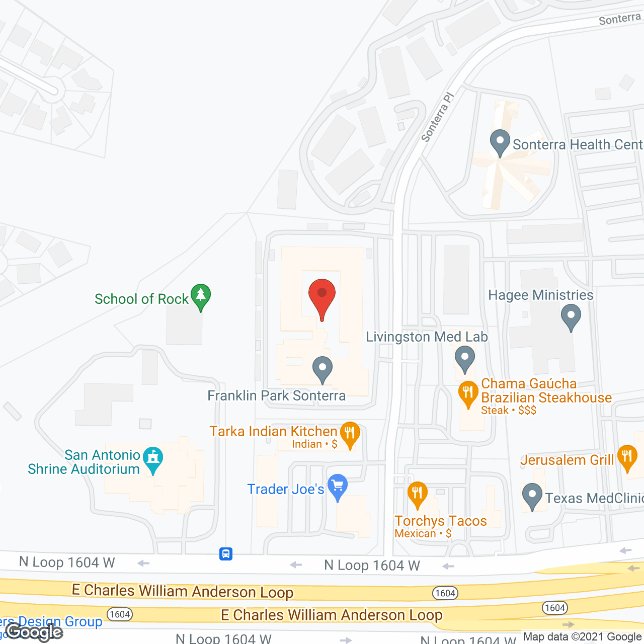Map of the neighborhood around Franklin Park at Sonterra - IL