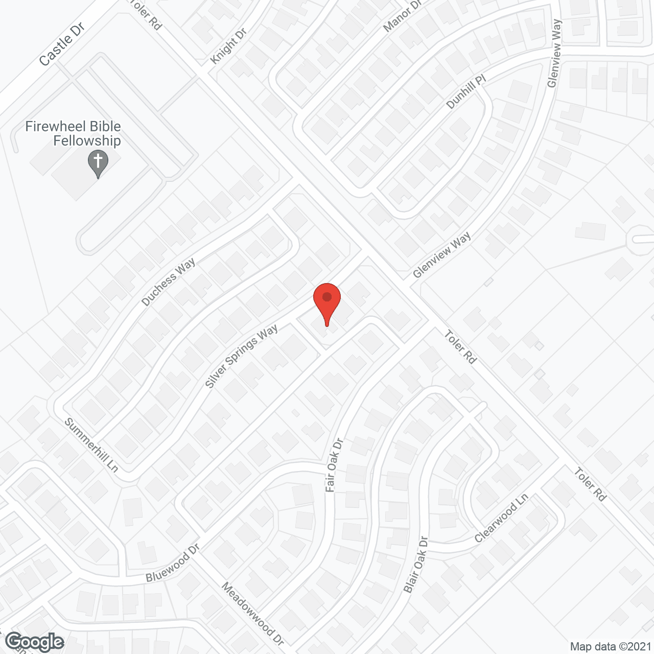 Map of the neighborhood around Patterson's Residential Home