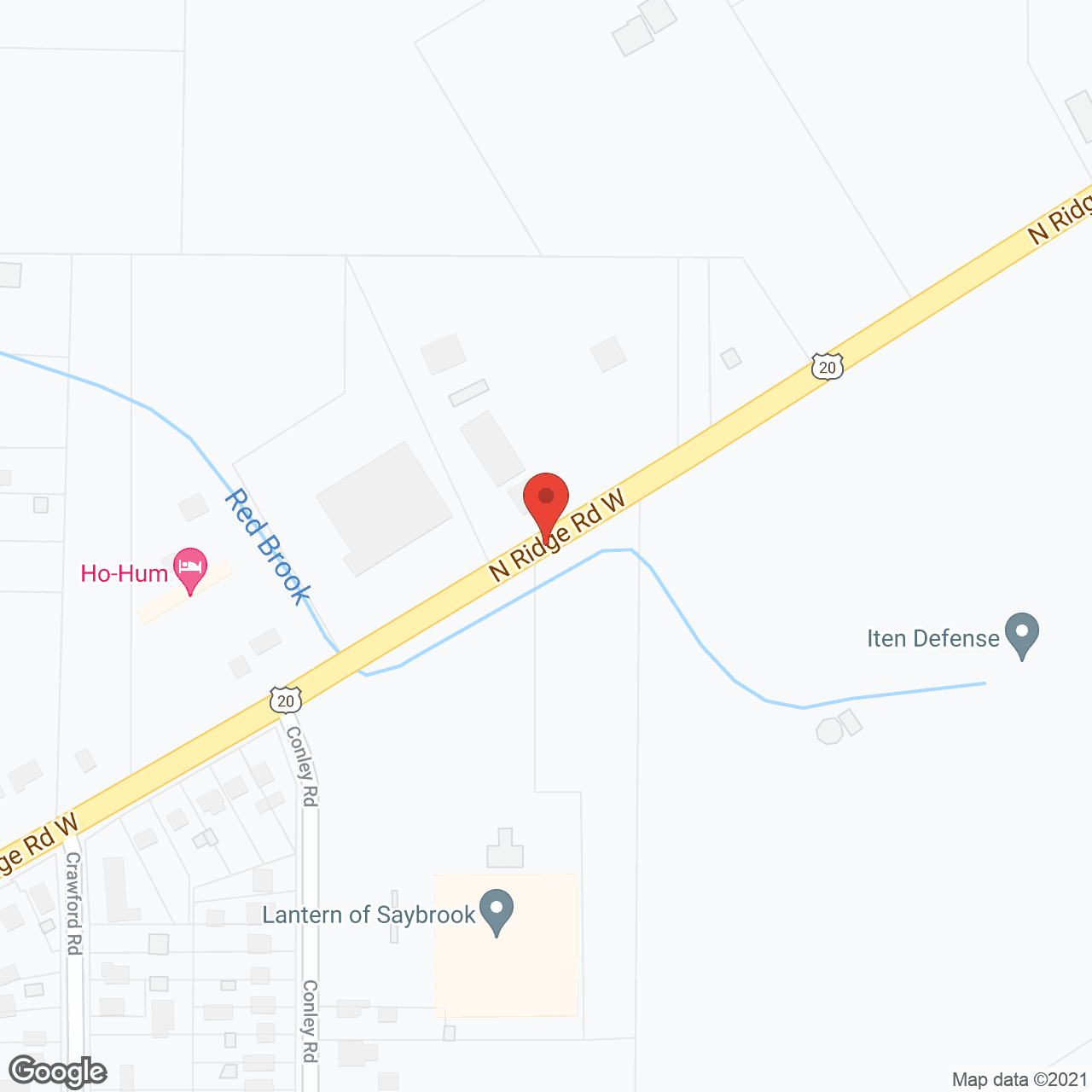 Map of the neighborhood around Lantern of Saybrook