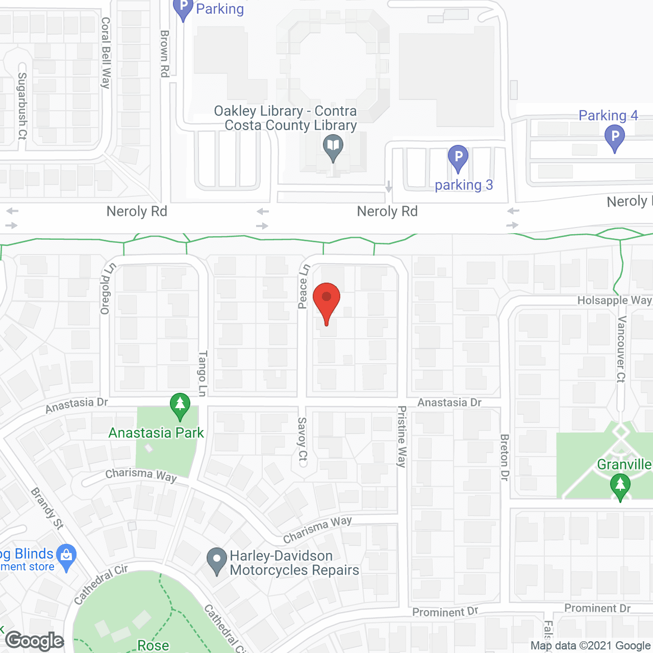 Map of the neighborhood around Desired Peace Home Care