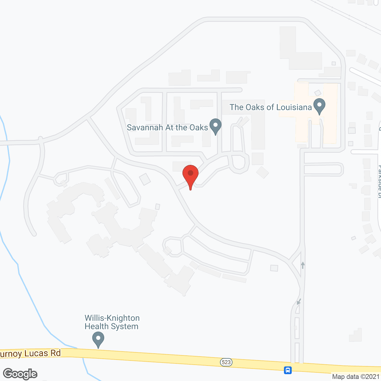 Live Oak Retirement Community in google map