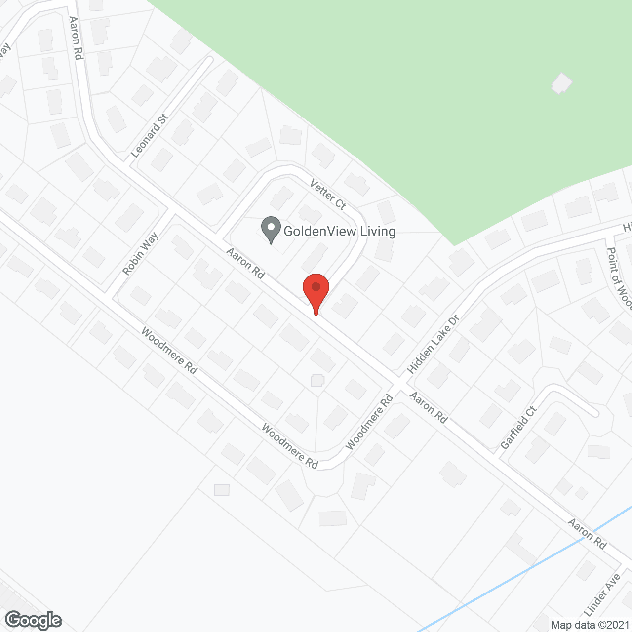 Map of the neighborhood around GoldenView Living at North Brunswick