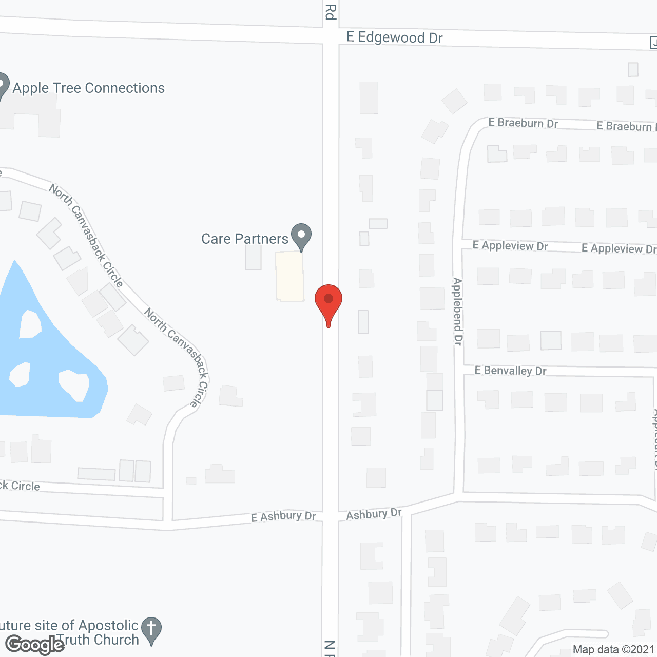 Map of the neighborhood around Care Partners Memory Care - Appleton