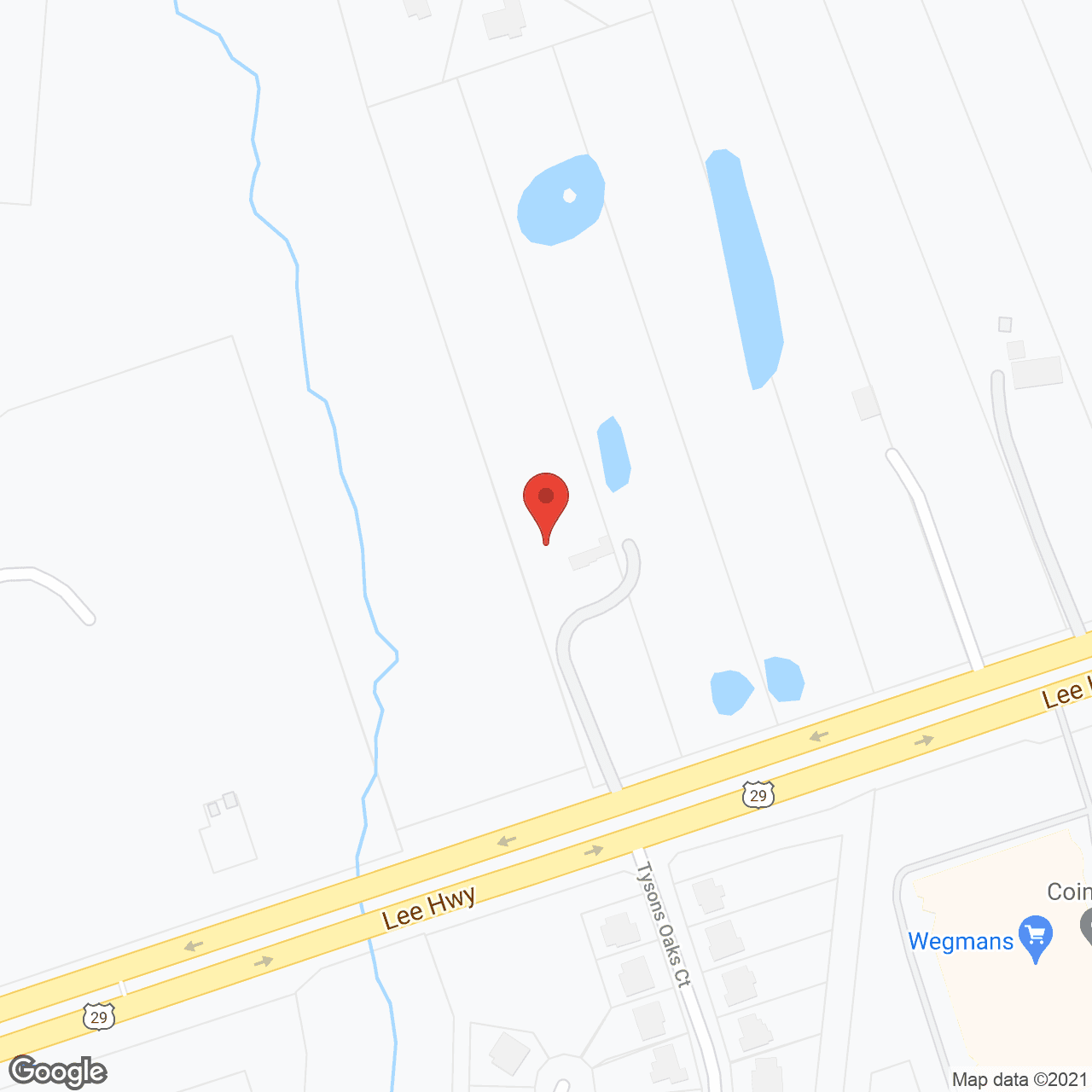 Map of the neighborhood around Heritage Village Gainesville
