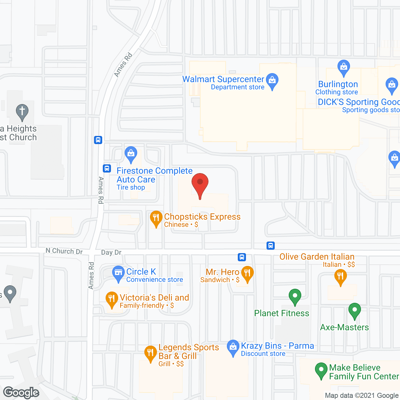Map of the neighborhood around Vista Springs Greenbriar