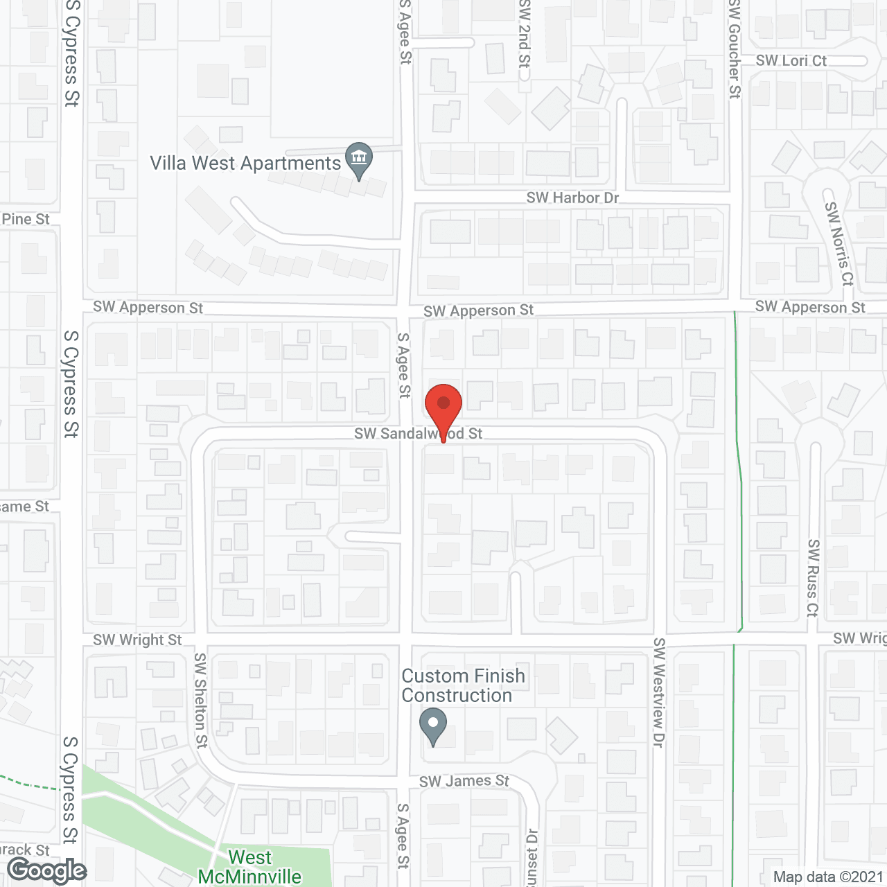 Map of the neighborhood around Cherrywood Memory Care