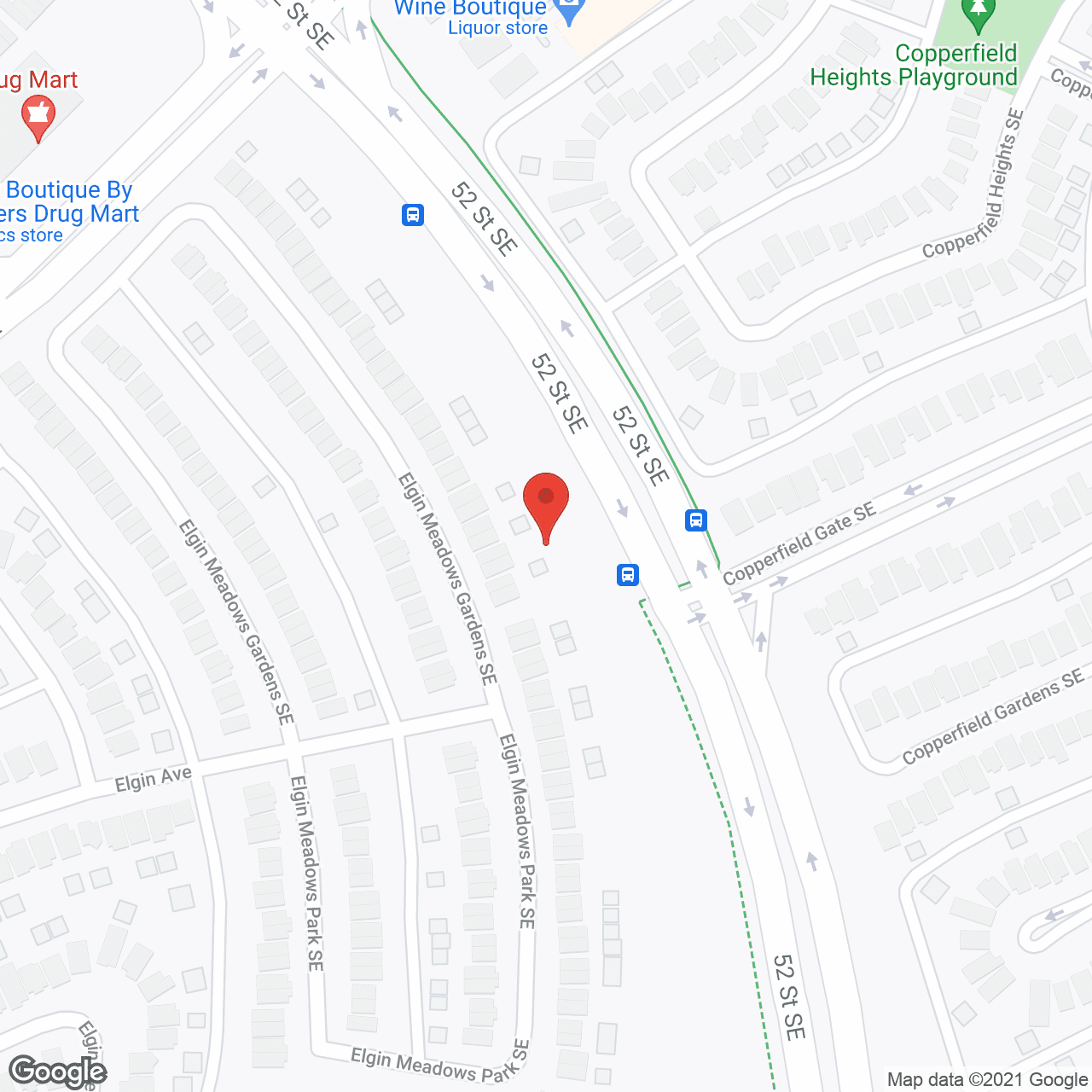 Map of the neighborhood around Auburn Heights Retirement Community