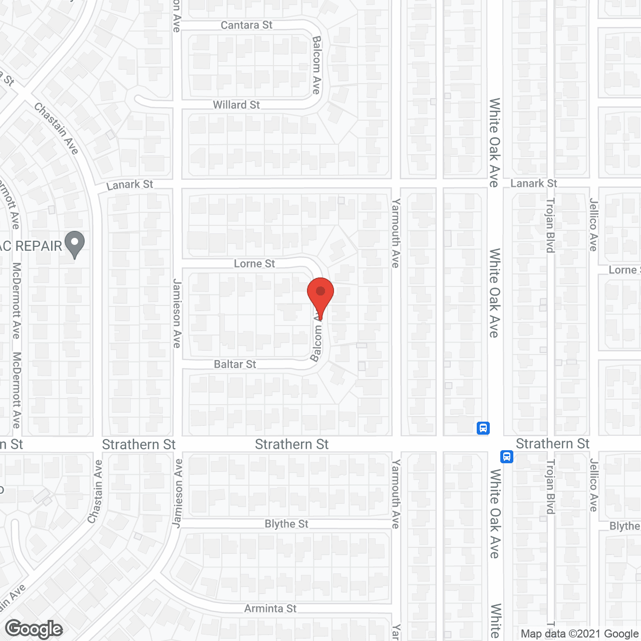Map of the neighborhood around Manila Manor II
