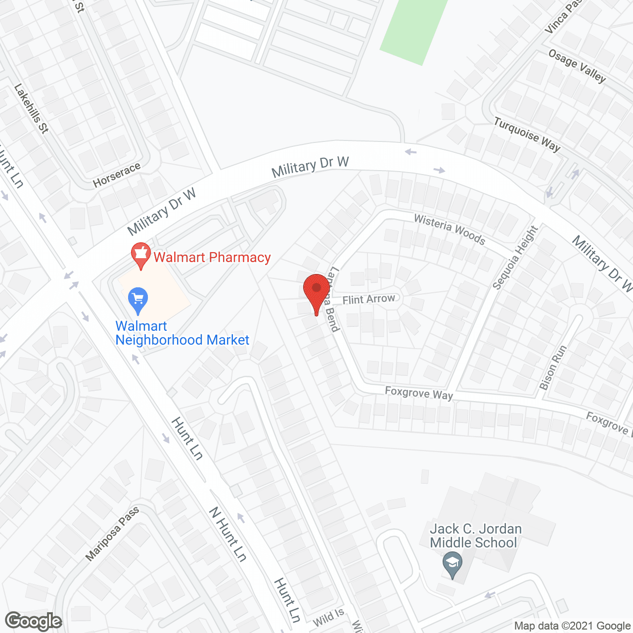 Map of the neighborhood around The Waterford at Westover Hills
