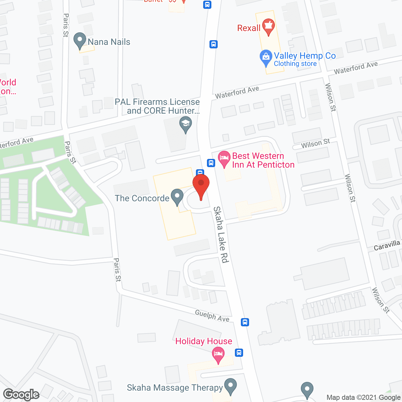 Map of the neighborhood around The Concorde Assisted Living Residence