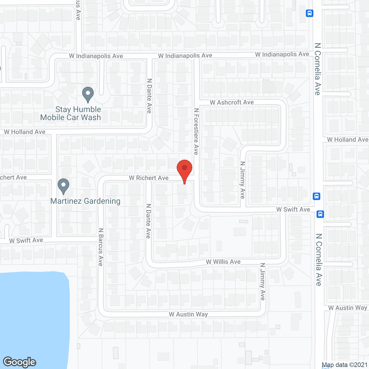 Map of the neighborhood around Kingston Bay Senior Living