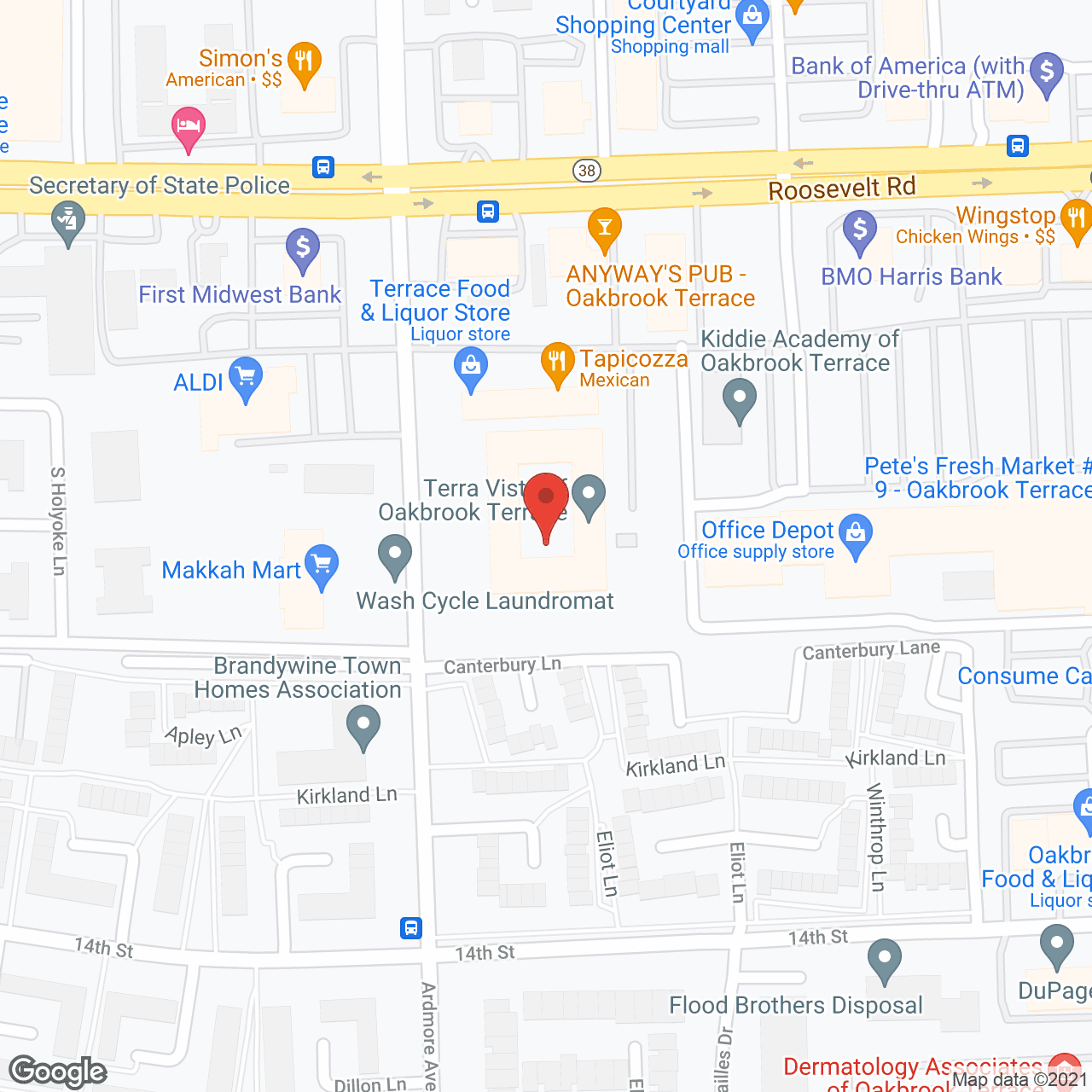 Terra Vista of Oakbrook Terrace in google map