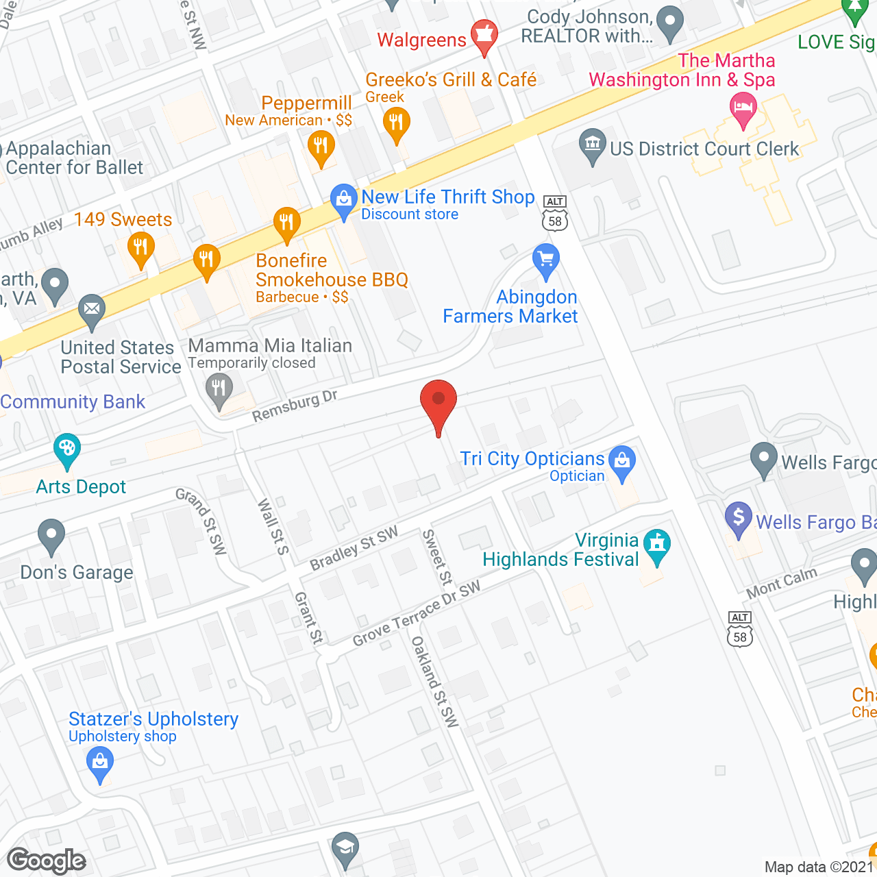 Map of the neighborhood around Oakmont at Gordon Park