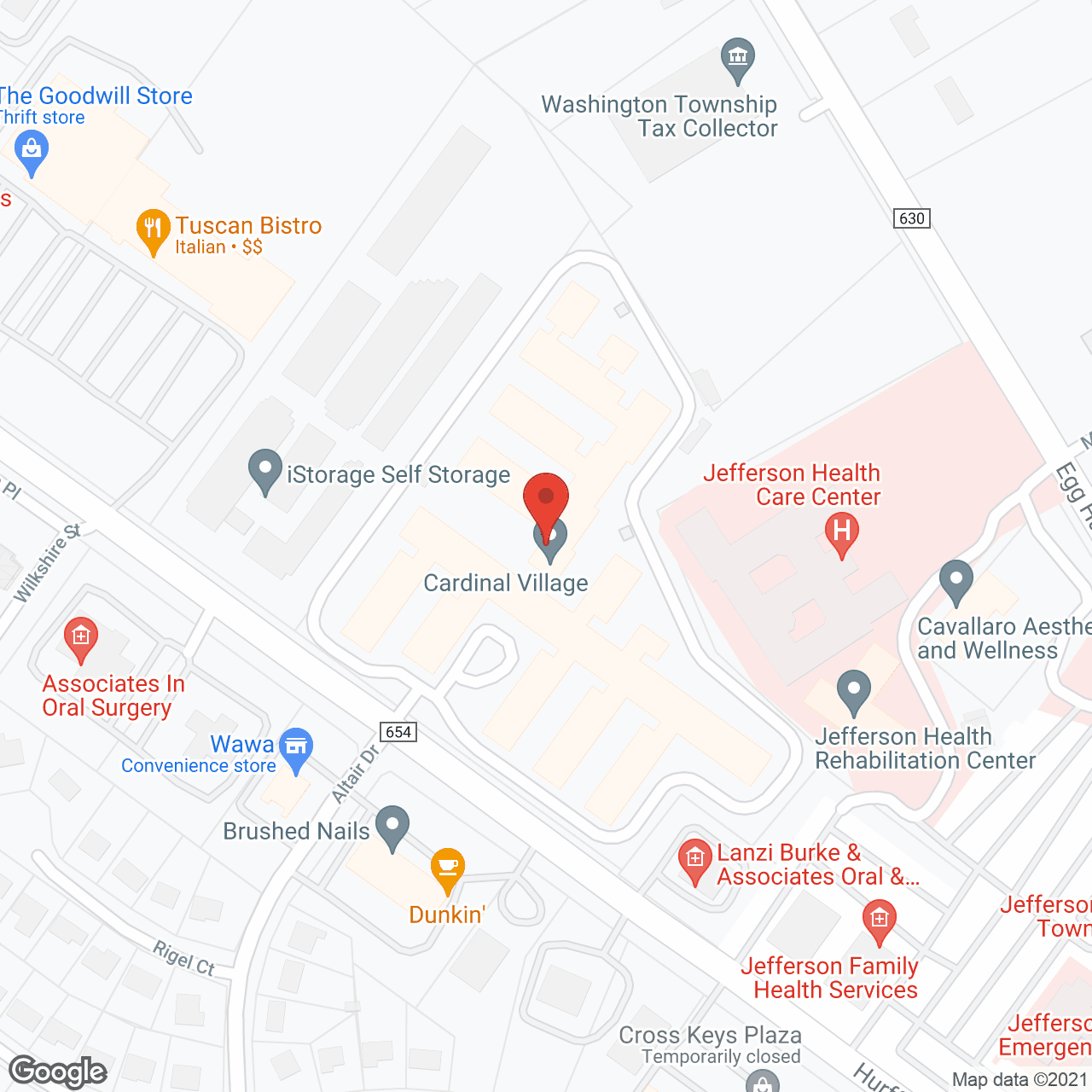 Cardinal Village in google map