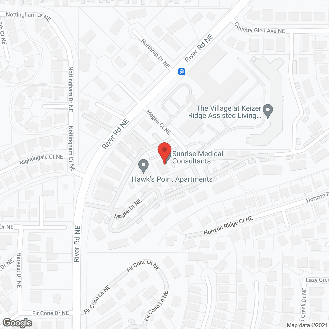 Map of the neighborhood around Village at Keizer Ridge