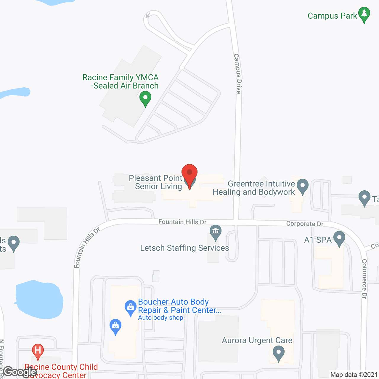 Harmony Commons of Racine in google map