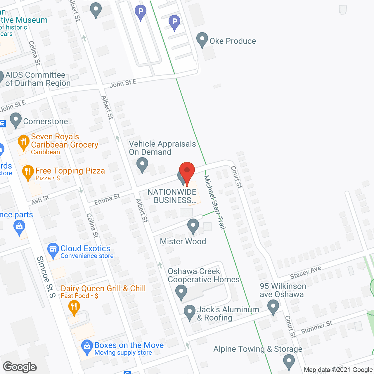 Map of the neighborhood around Emma Place Senior Living