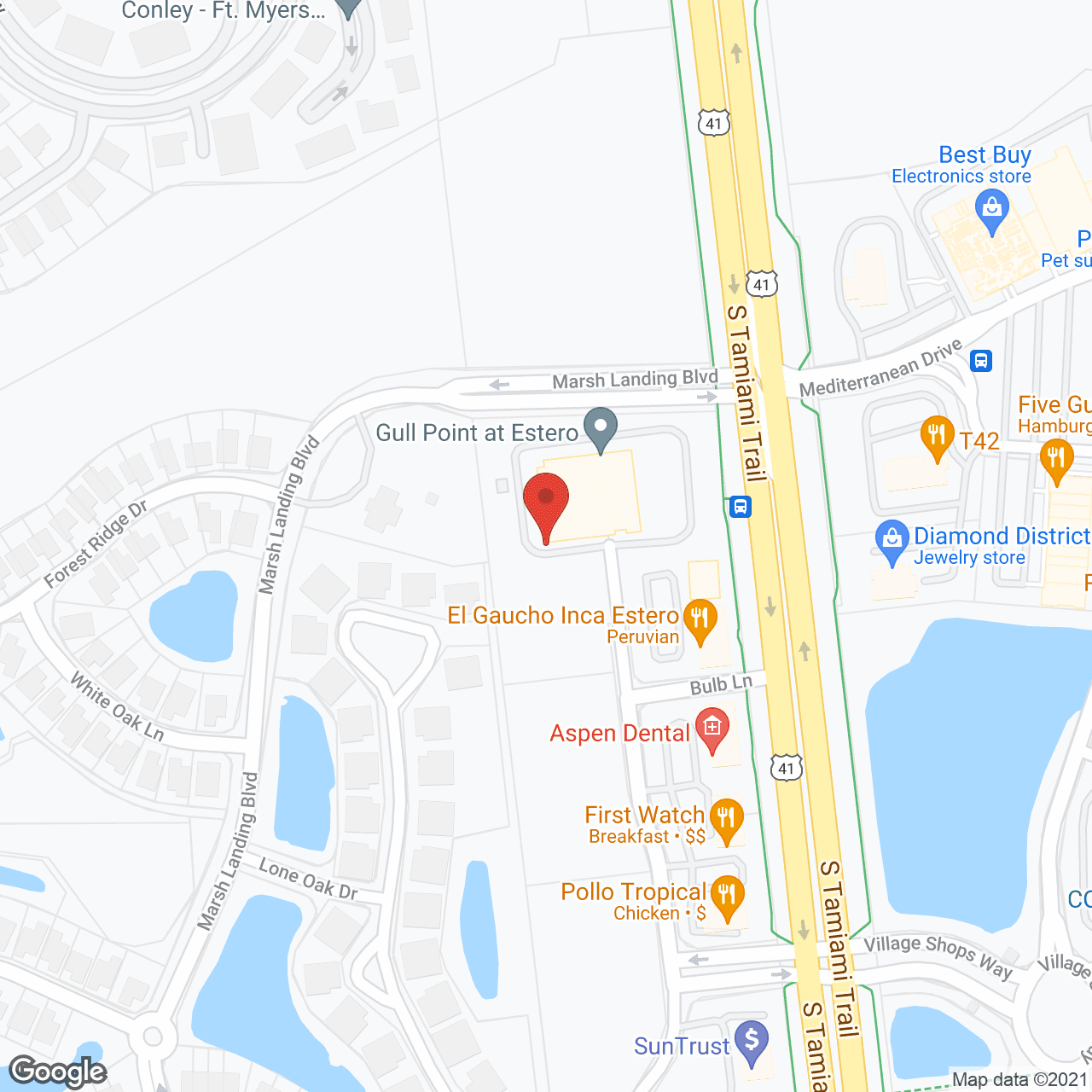 Map of the neighborhood around Gulf Coast Memory Care