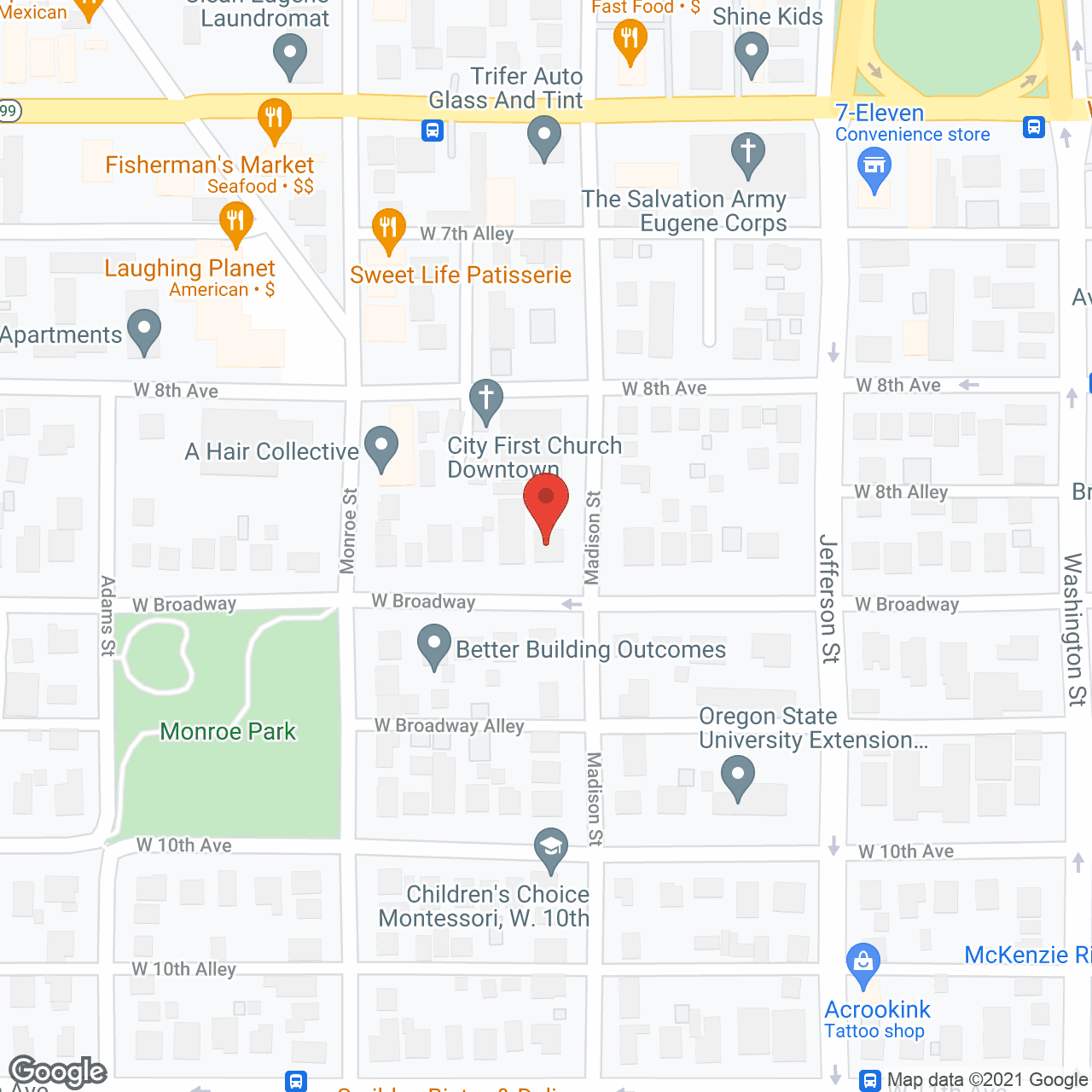 Map of the neighborhood around All Seasons RCF