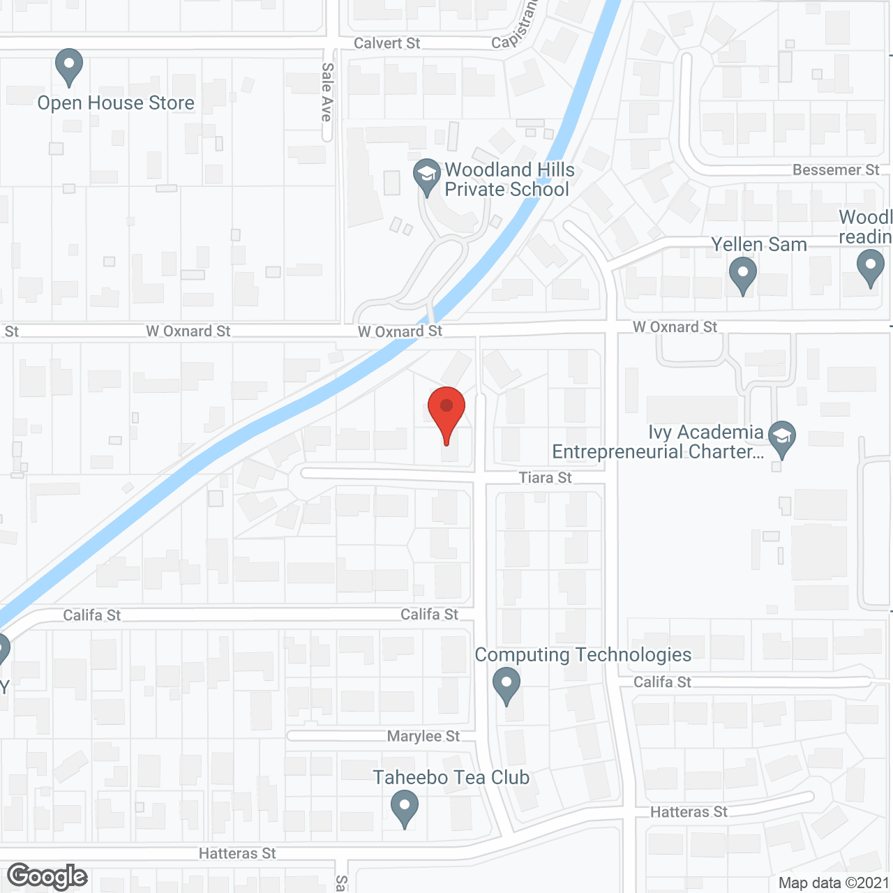 Map of the neighborhood around Natural Life Assisted Living