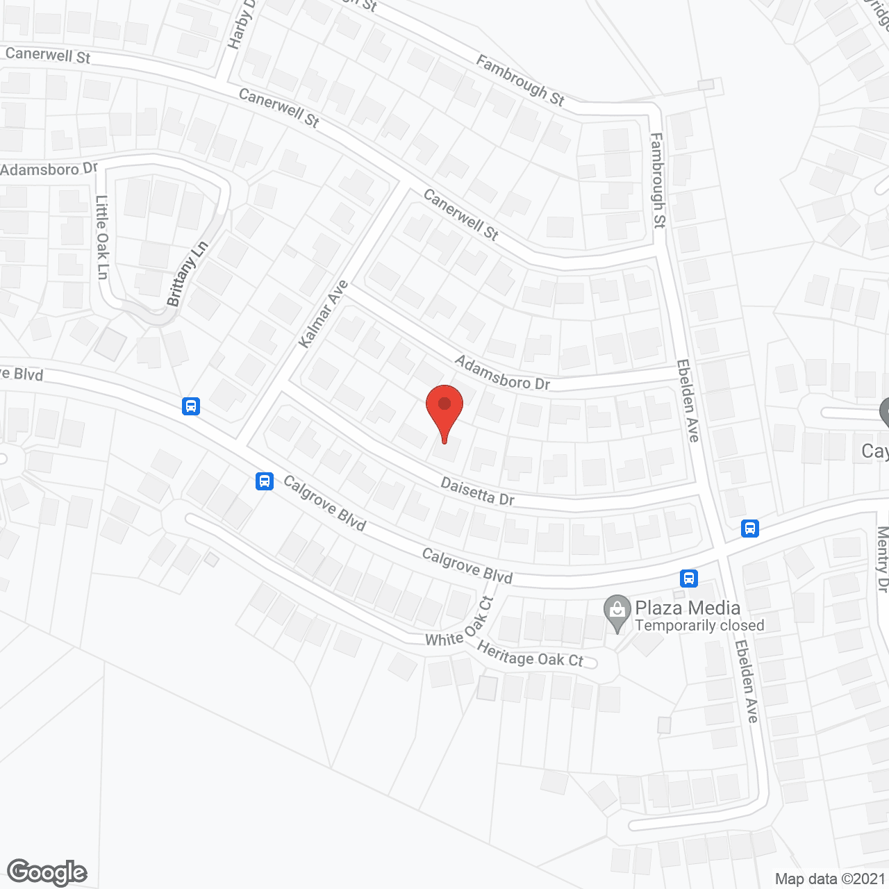 Map of the neighborhood around Circle Of Light