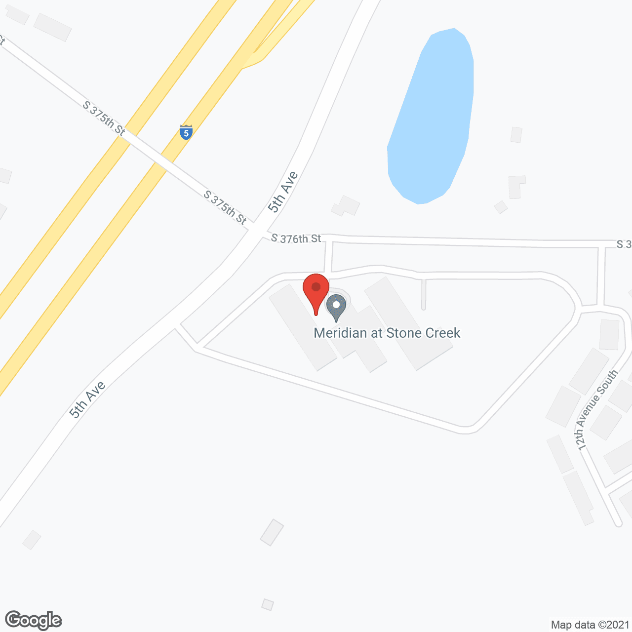 Map of the neighborhood around Meridian at Stone Creek