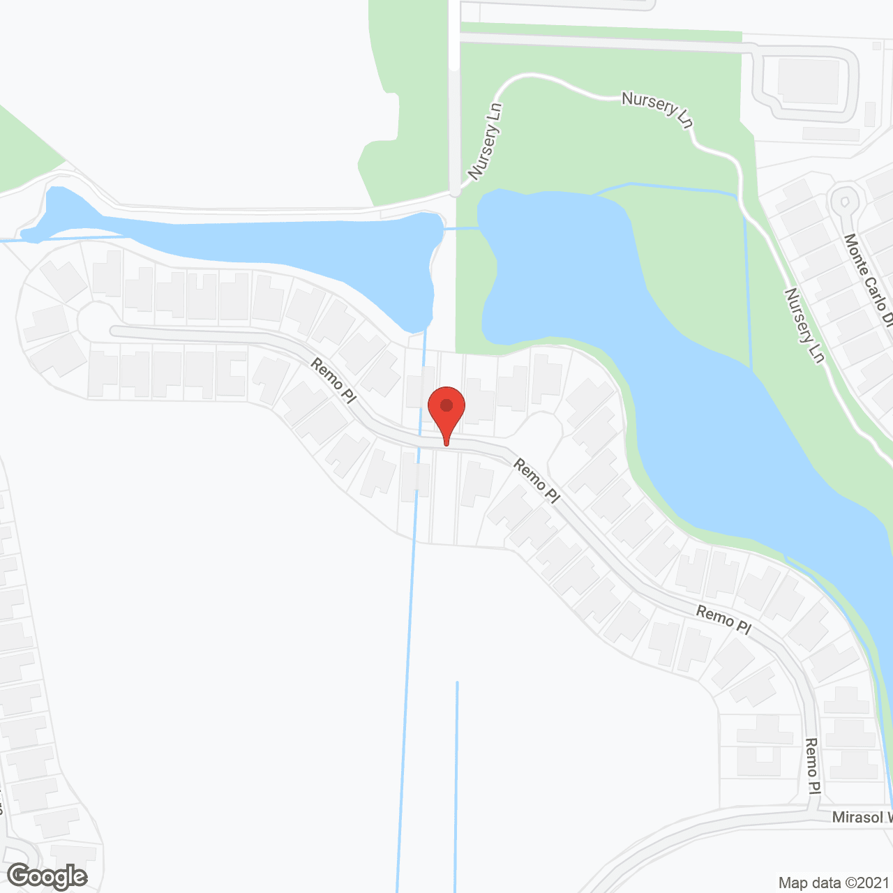 Map of the neighborhood around La Posada, a CCRC