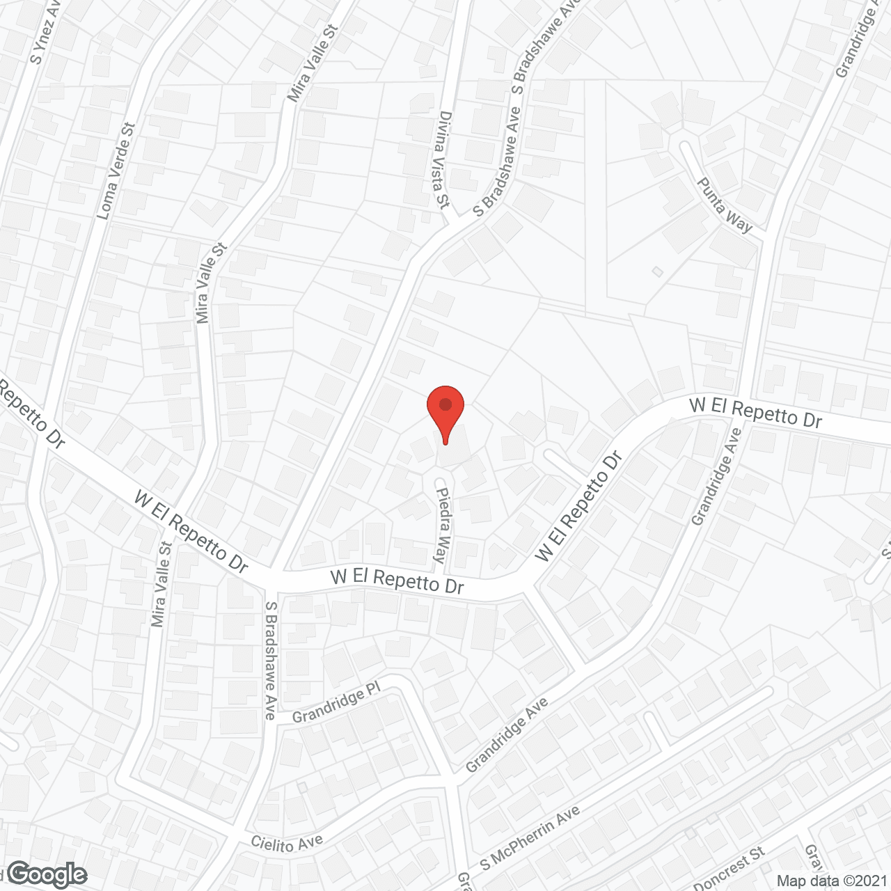 Map of the neighborhood around Palomino Residential Care