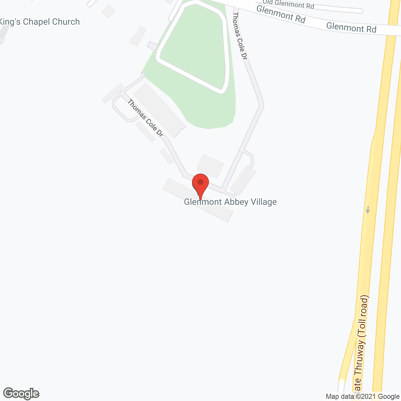 Map of the neighborhood around Glenmont Abbey Village