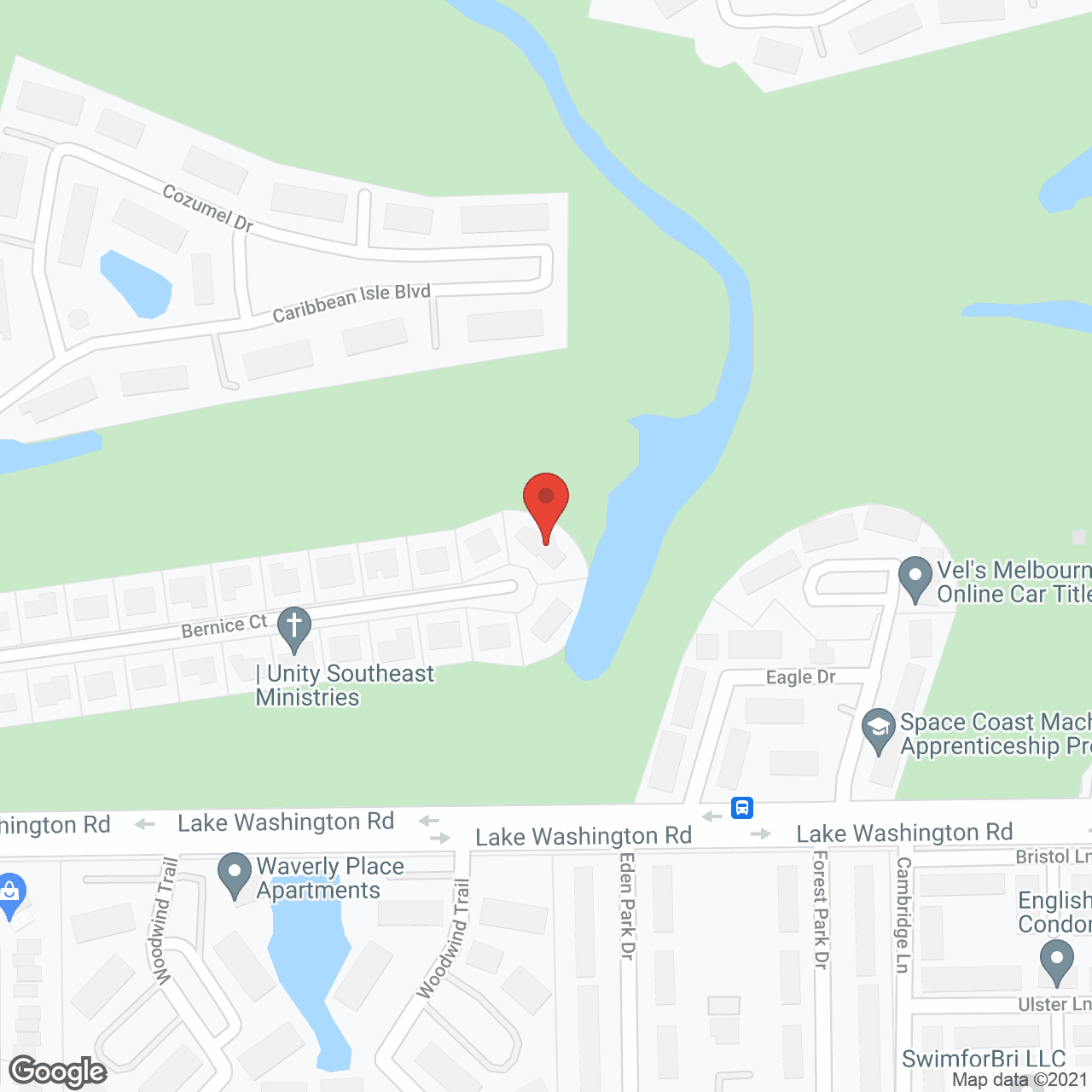 Map of the neighborhood around Enclave Assisted Living Of Melbourne