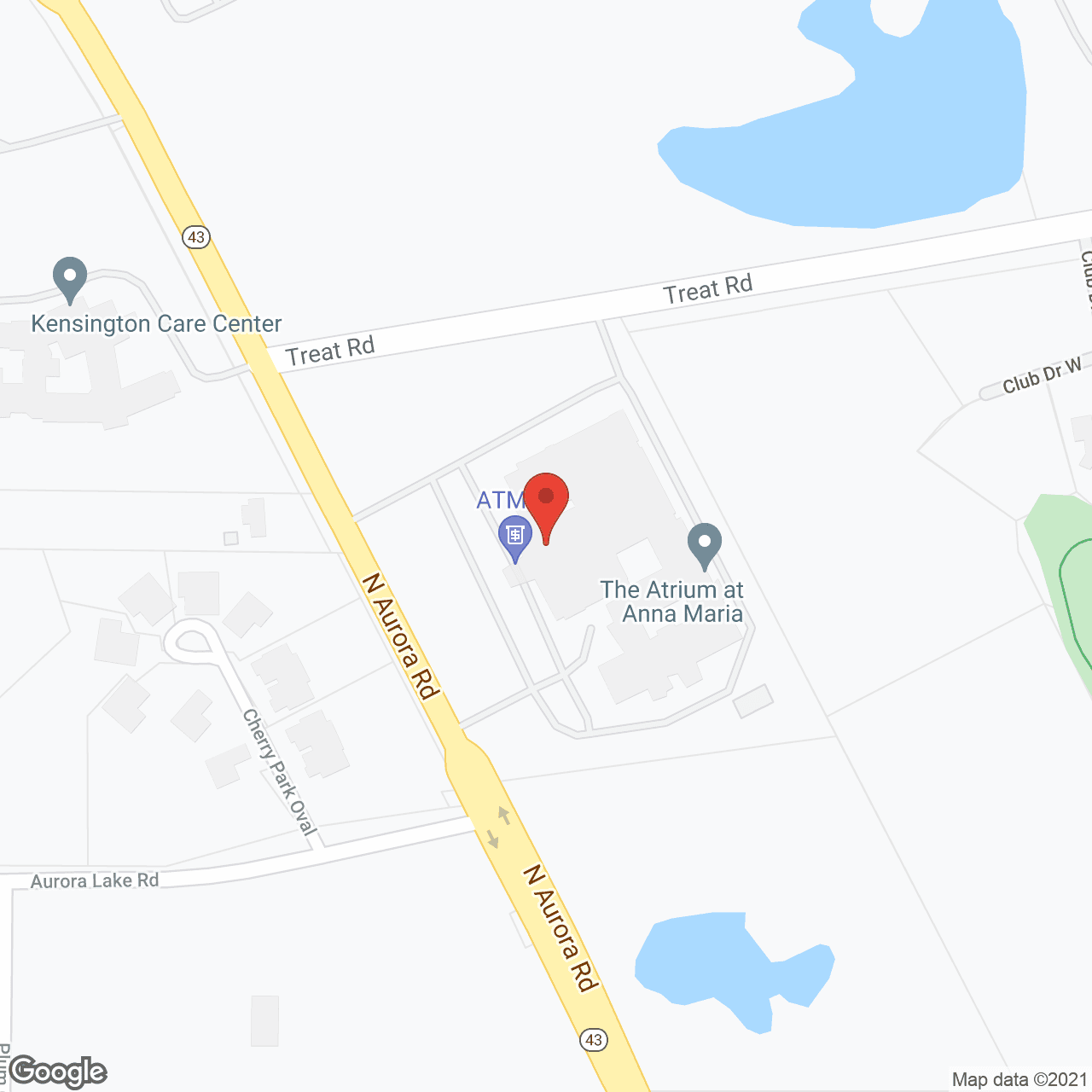 Map of the neighborhood around The Atrium at Anna Maria