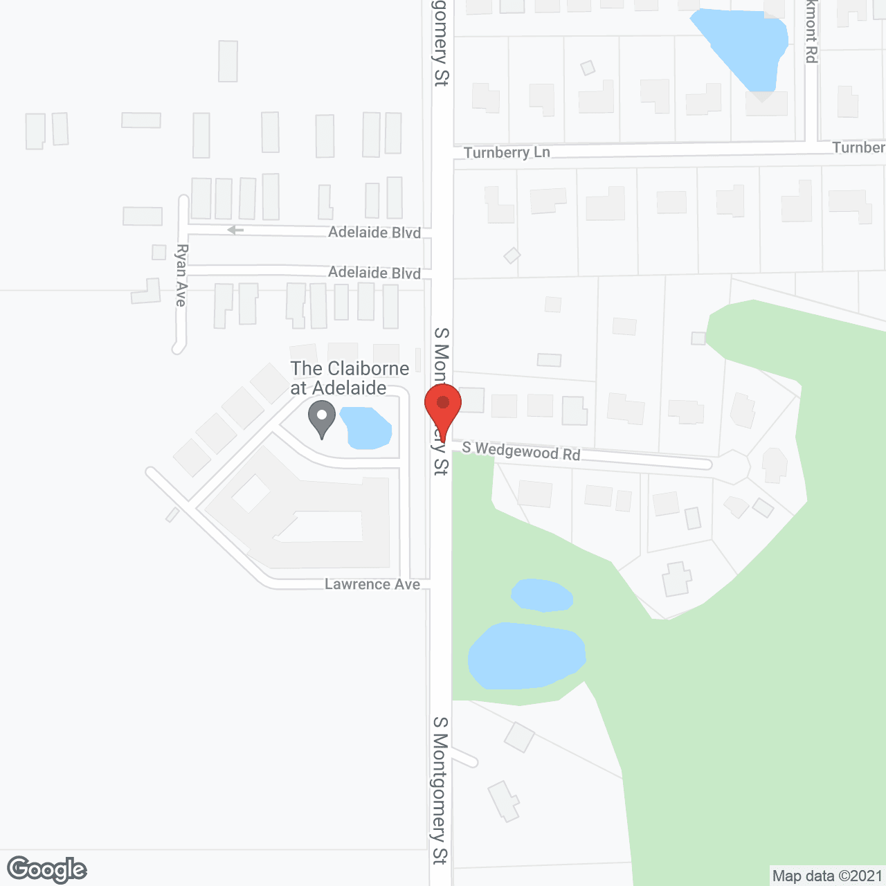 Map of the neighborhood around The Goldton at Adelaide