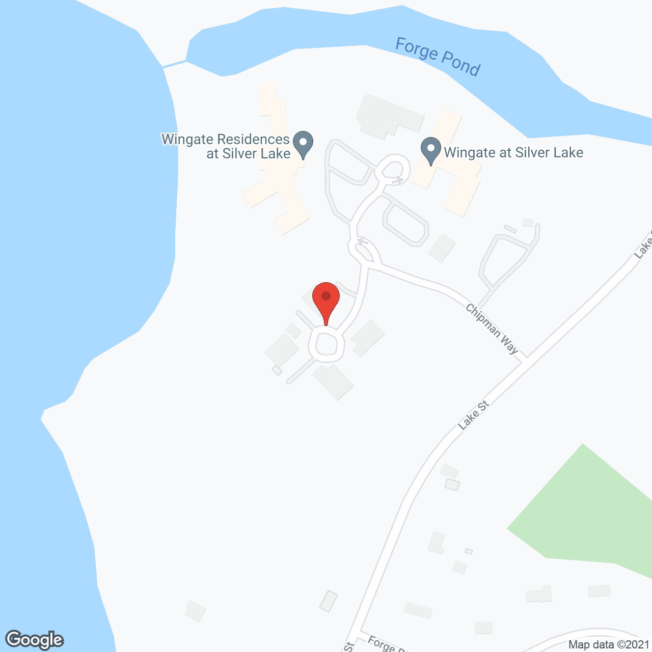 Map of the neighborhood around The Inn at Silver Lake