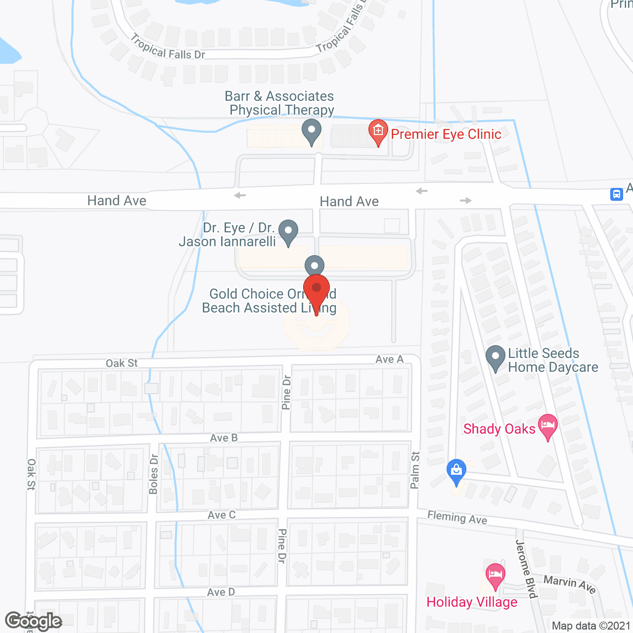 Map of the neighborhood around Gold Choice Assisted Living and Memory Care - Ormond Beach