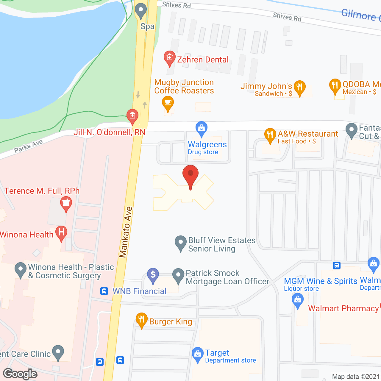 Map of the neighborhood around Sugar Loaf Senior Living