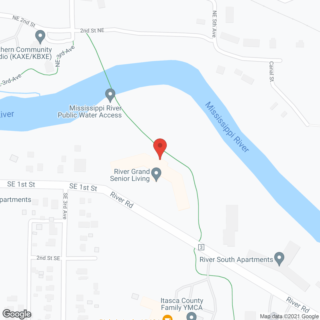 Map of the neighborhood around River Grand Senior Living