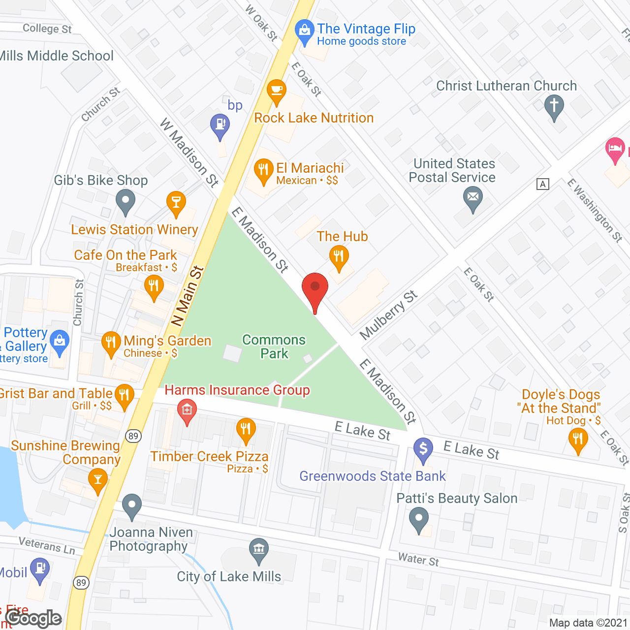 Map of the neighborhood around Lilac Springs Assisted Living