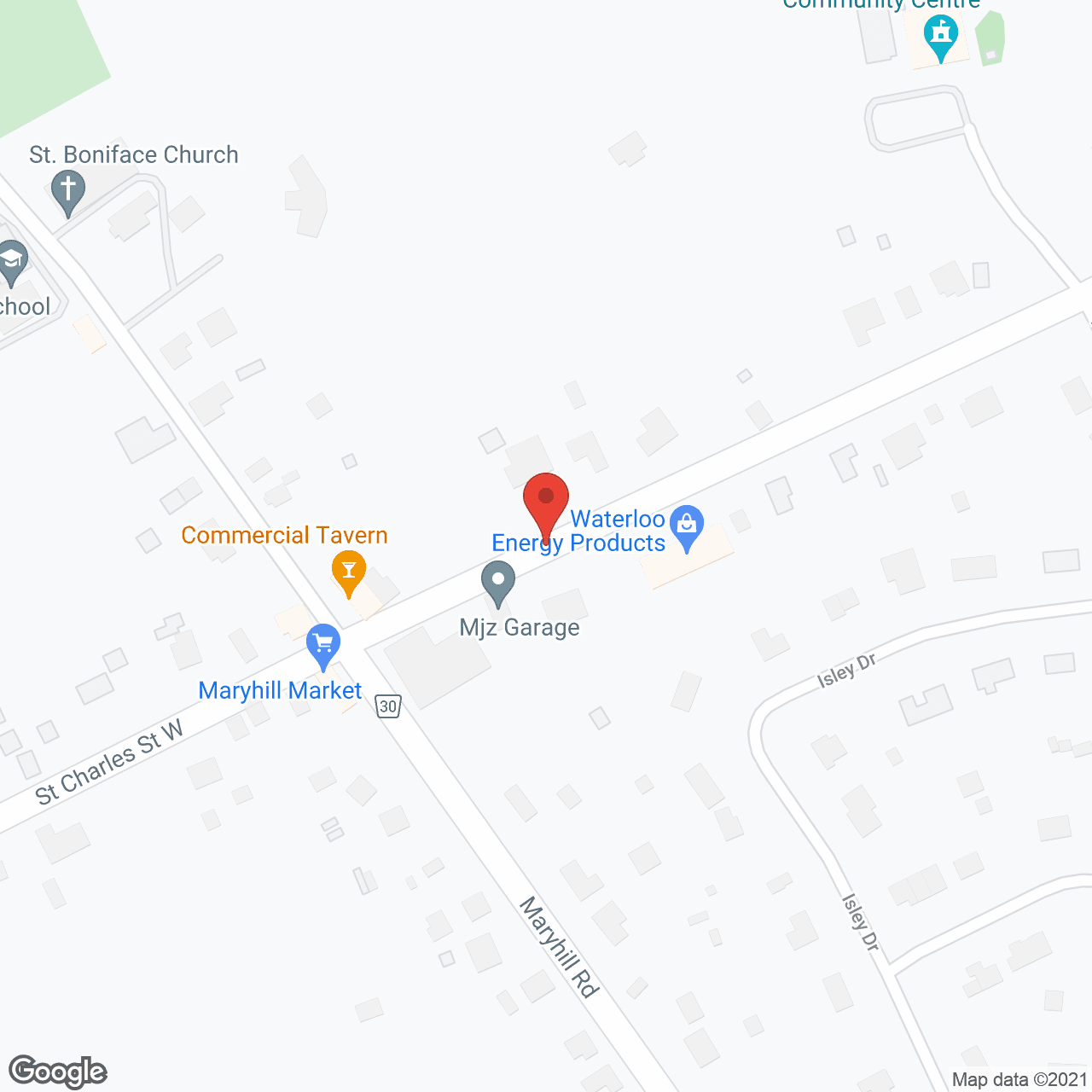 Map of the neighborhood around Hillside Residence