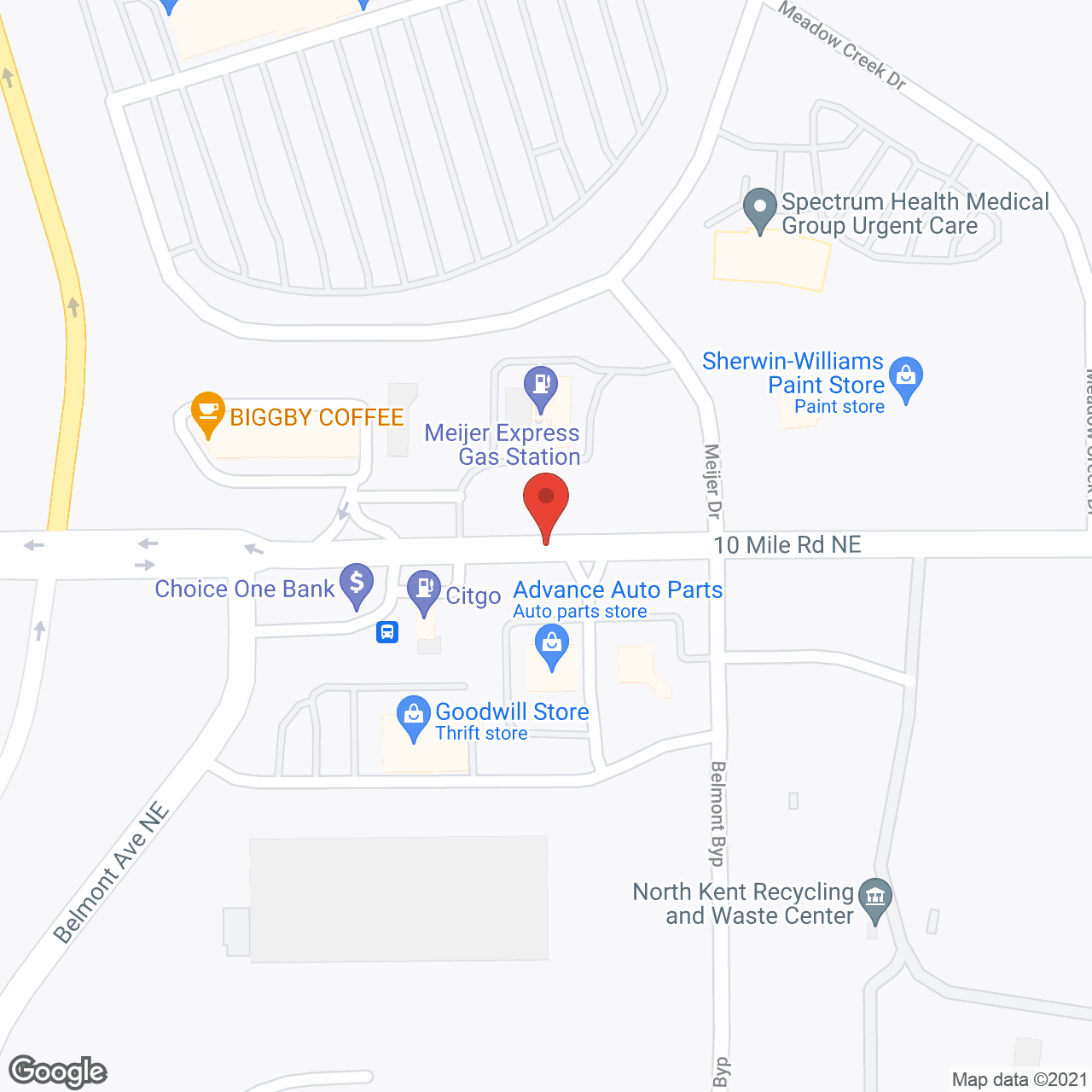 Map of the neighborhood around StoryPoint Rockford