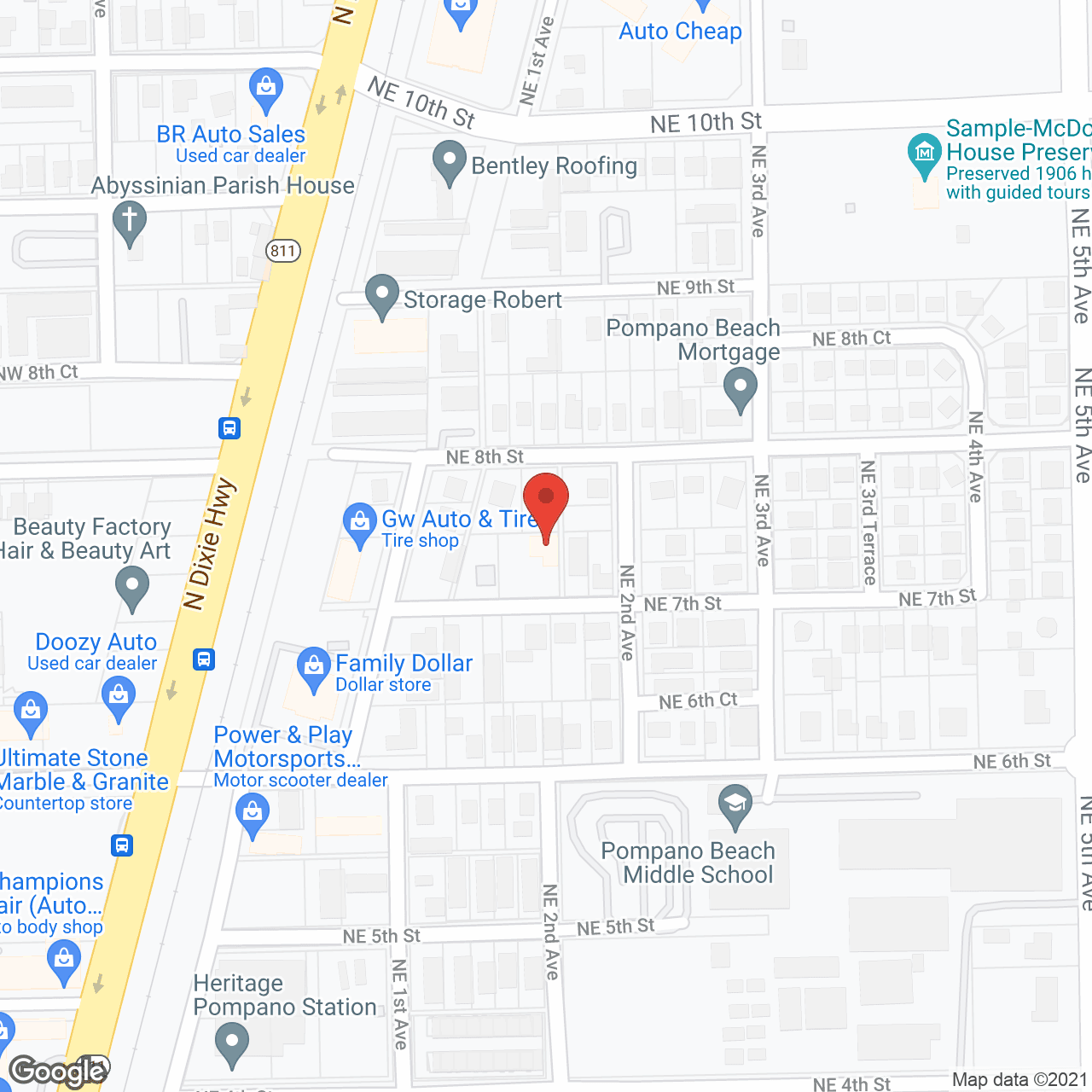 Map of the neighborhood around BridgePointe Assisted Living and Memory Care