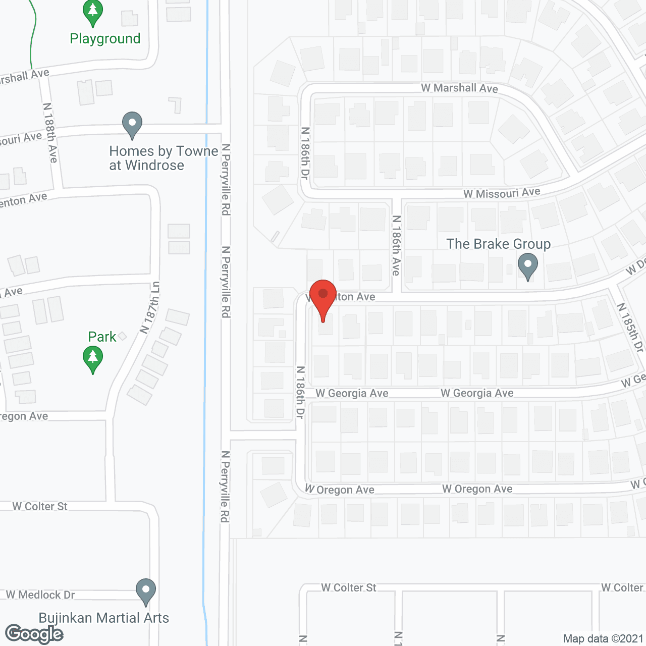 Map of the neighborhood around House Right LLC