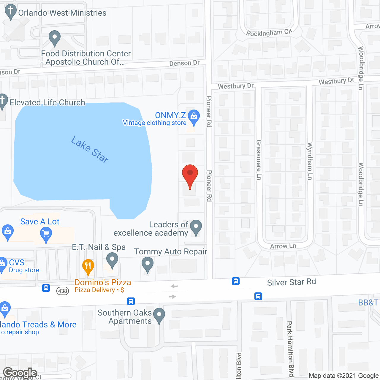 Map of the neighborhood around All Seniors Assisted Living