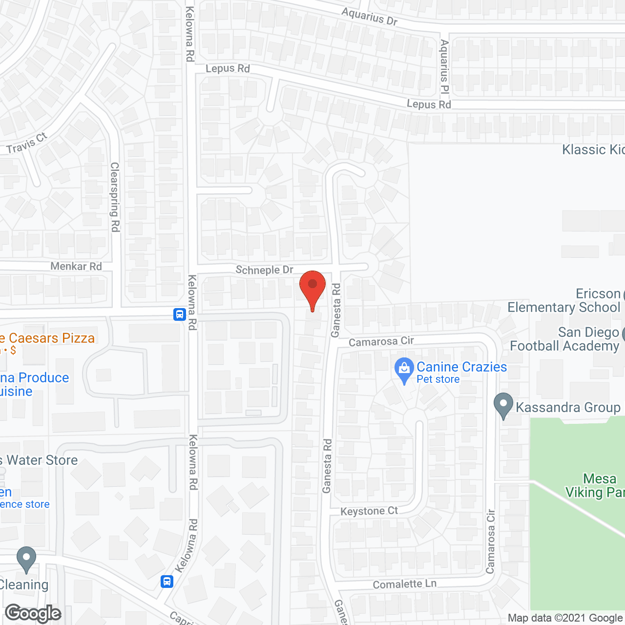 Map of the neighborhood around F and C Residential Care Inc