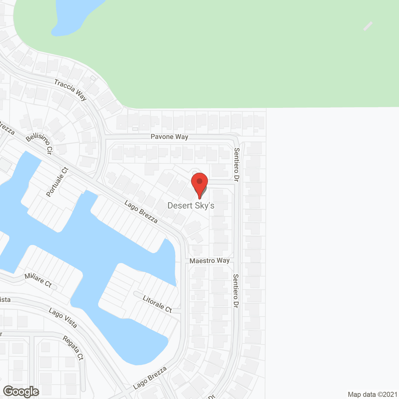 Map of the neighborhood around Desert Skys Board and Care