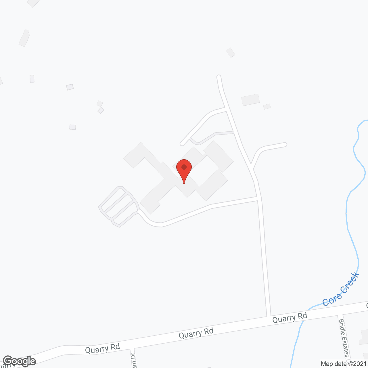 Map of the neighborhood around D'Youville Manor