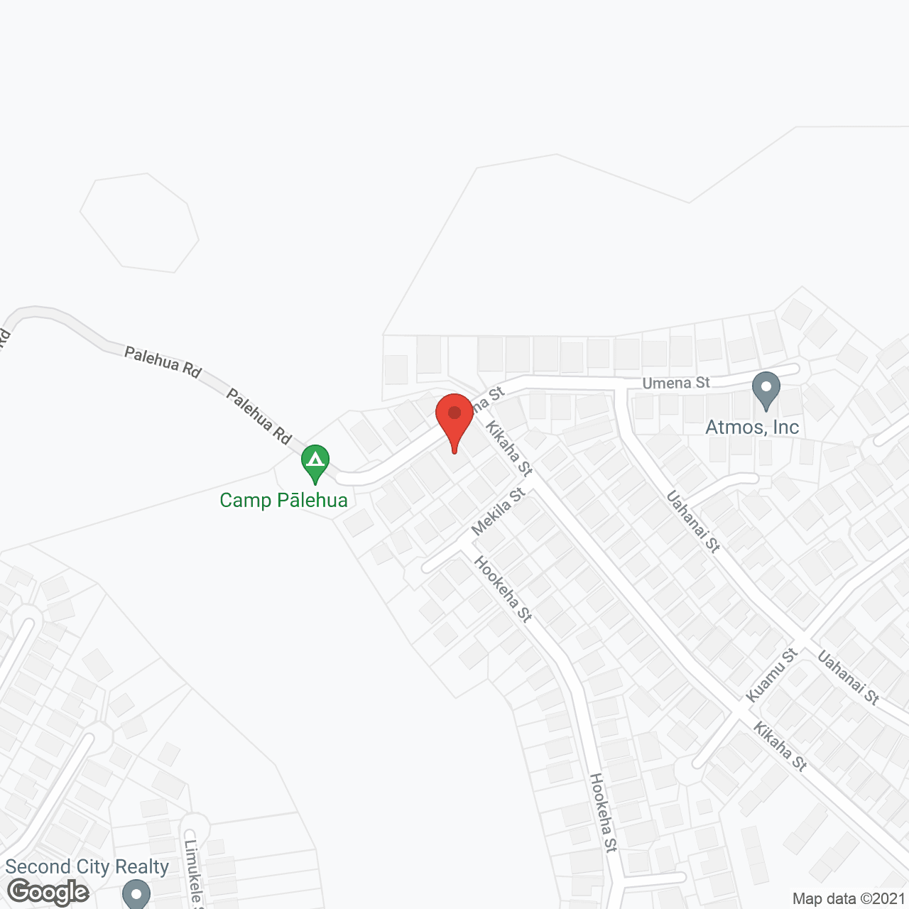 Map of the neighborhood around Island Living