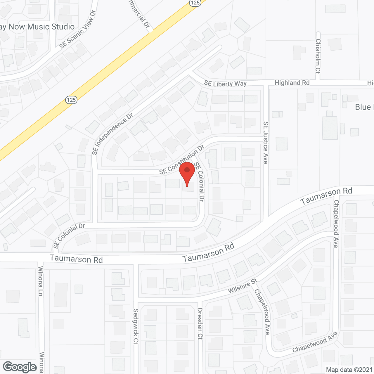 Map of the neighborhood around Comfort Joy and Peace AFH
