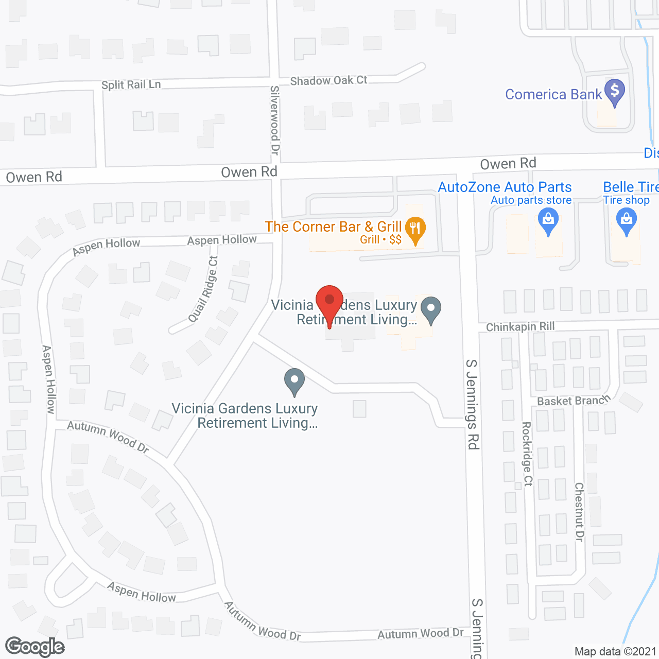 Vicinia Gardens Memory Care in google map