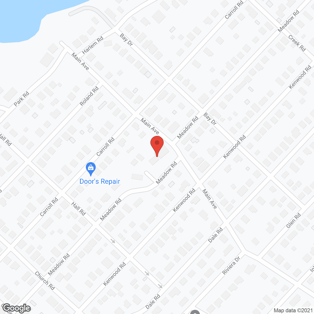 Map of the neighborhood around Locust Lodge I