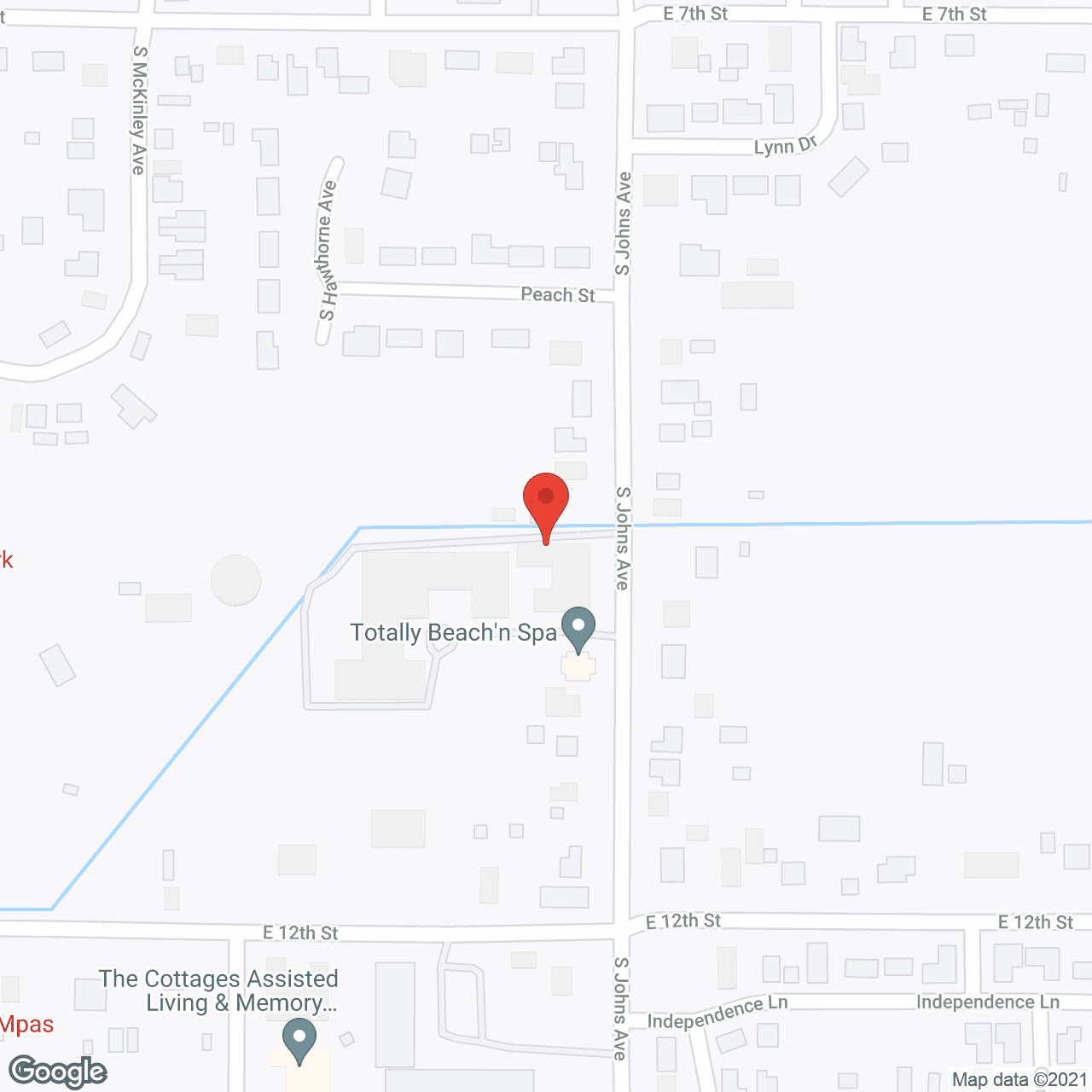 Map of the neighborhood around Meadow View Assisted Living and Memory Care